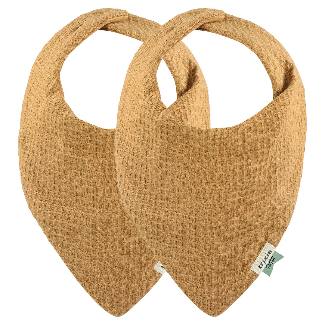 Bandana Lätzchen 2-pack mix - Cocoon Caramel